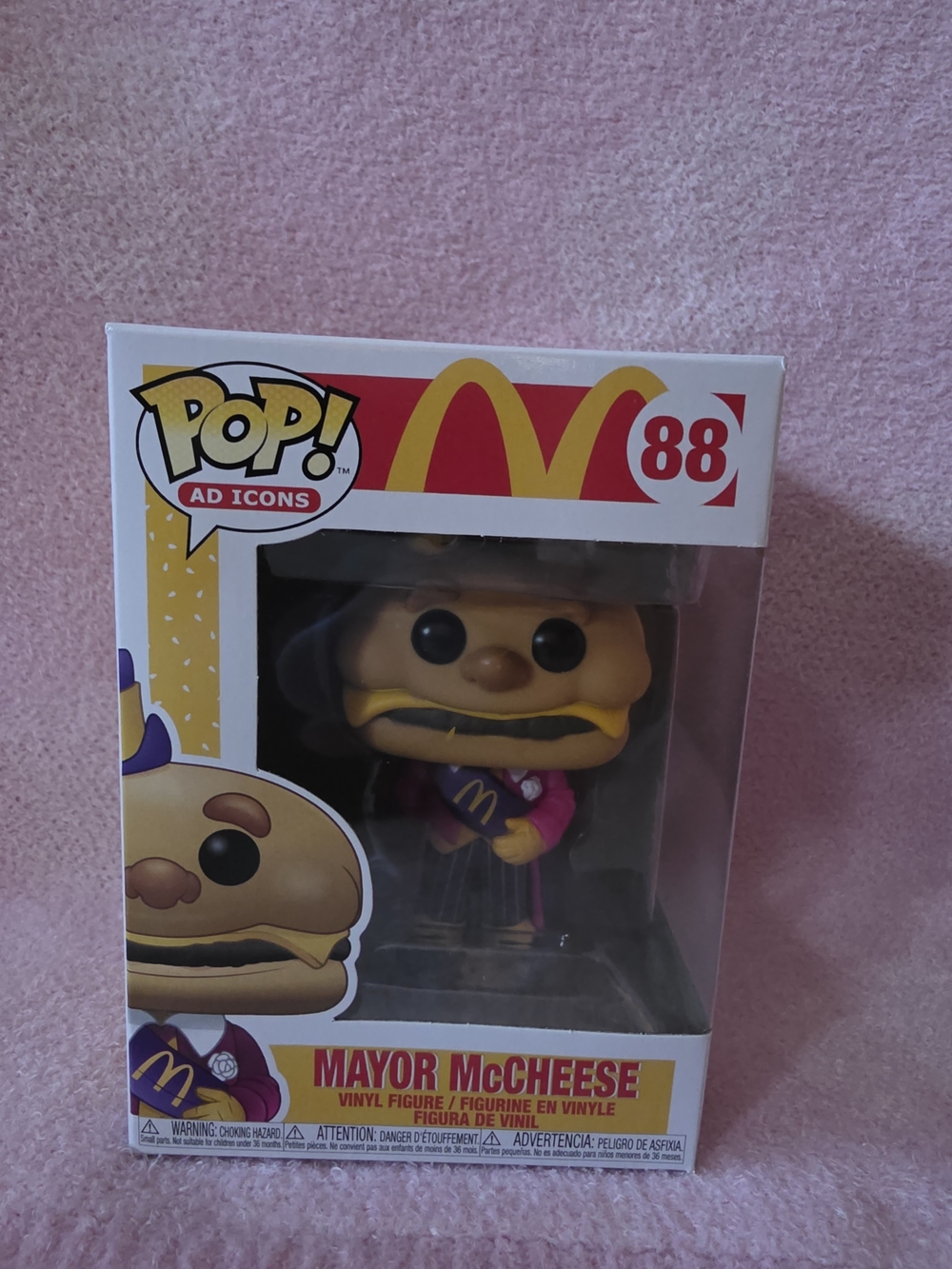 McDonald's Mayor McCheese Funko Pop! Vinyl Figure - Yellow, Purple